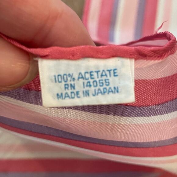 Vintage Made in Japan Floral Scarf Retro - Picture 5 of 6